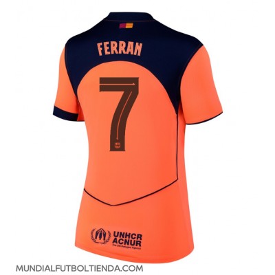 Camiseta Barcelona Ferran Torres #7 Tercera Equipación Replica 2025-26 para mujer mangas cortas Camiseta Barcelona Ferran Torres #7 Tercera Equipación Replica 2025-26 para mujer mangas cortas